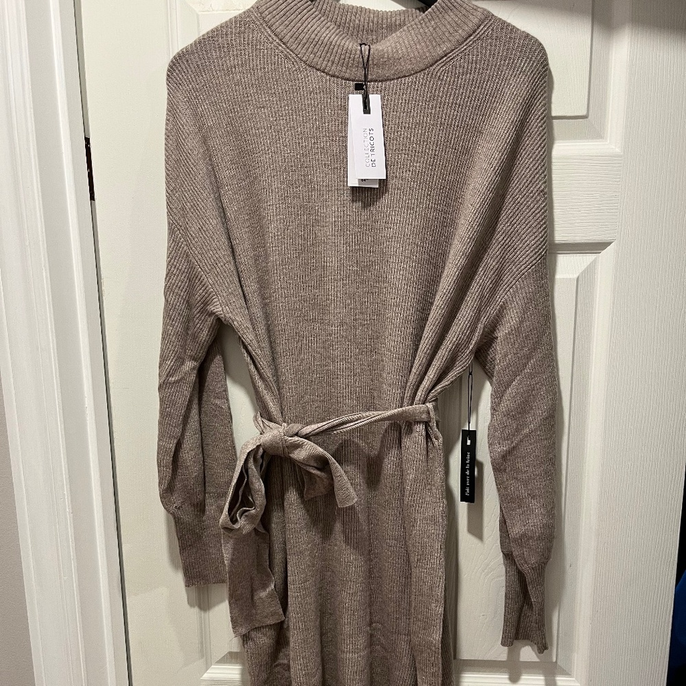 Dynamite Mini Belted Sweater Dress - NWT